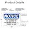 Signmission No Alcohol Will Be Served To Patrons, 18 in W x Rectangle, Plastic OS-2PACK-NS-P-1218-L-16008 - alternate 4